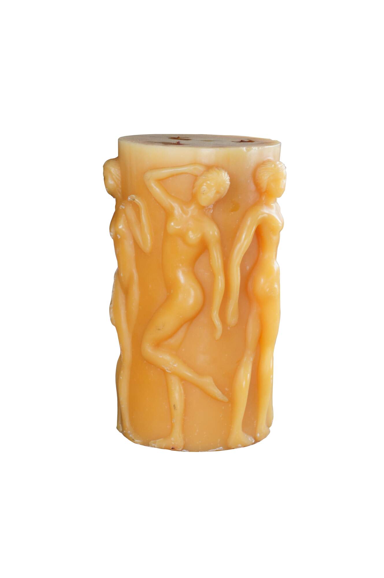 Intira Candle Factory Lalique Bacchantes Nude Figural Large Wax