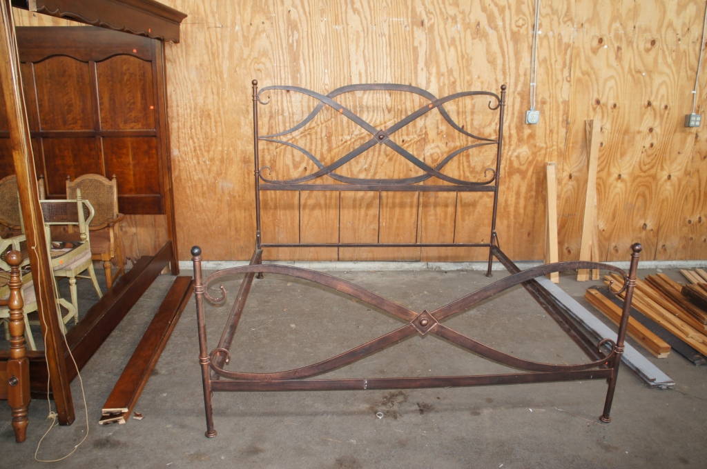 Arhaus Wrought Iron Bed | crafteto.com