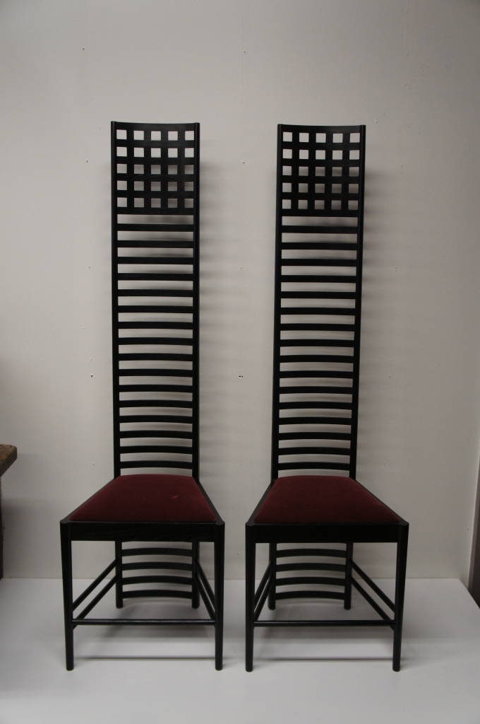 Charles Rennie Mackintosh Cassina Ladderback Chairs Frank Lloyd Wright ...