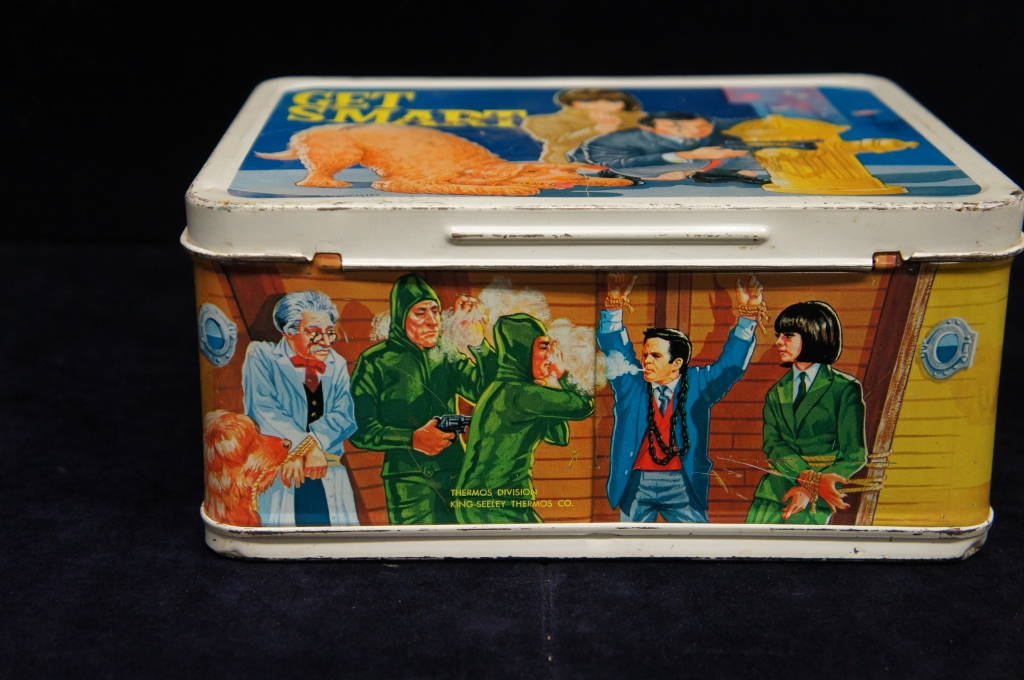 1966 Get Smart Metal Childrens Lunchbox - Mel Brooks Don Adams Mid Century