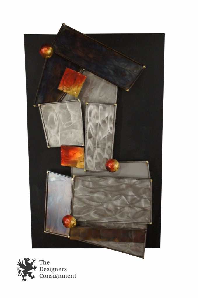 Curtis Jere Abstract Artisan House Metal Wall Art Panels 07' Modern