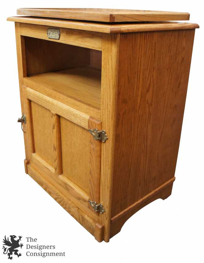 White clad store swivel tv stand
