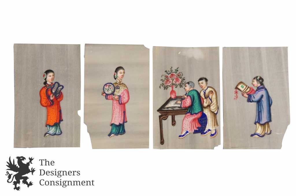 11-chinese-vintage-paintings-on-rice-paper-pictures-figures-w-box