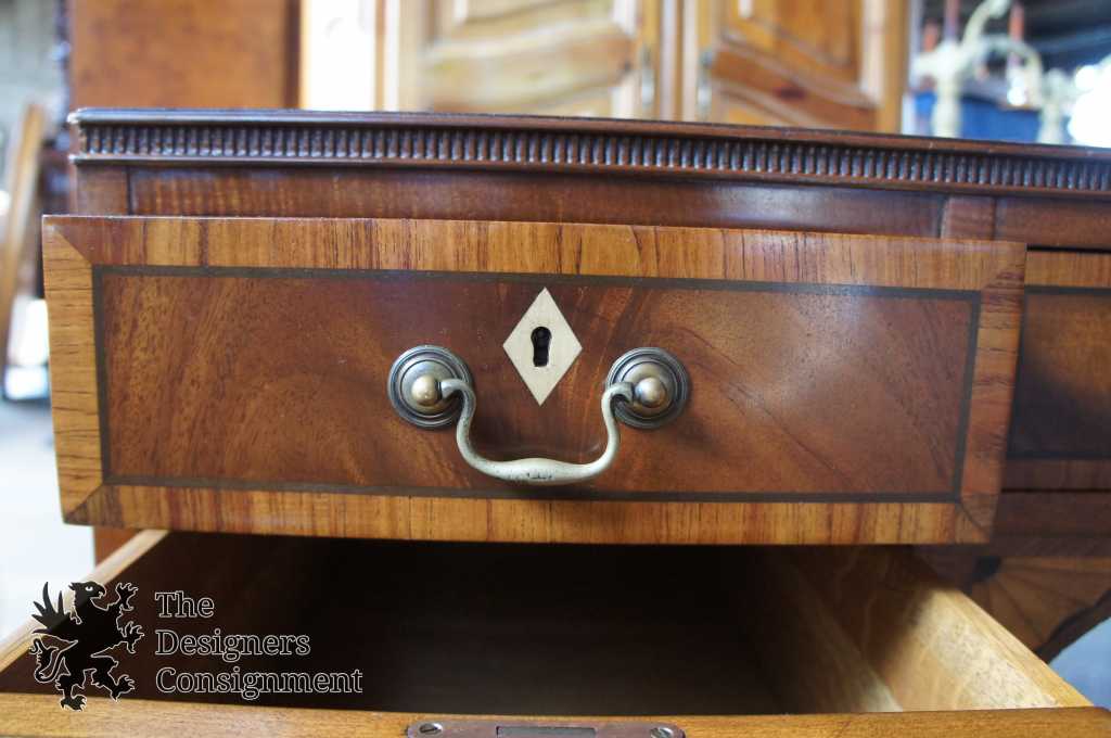 Johnson Handley Johnson Co Crotch Walnut Inlaid Sheraton Neoclassical