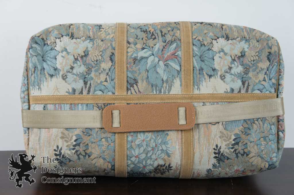 French Luggage Co. Paradise Tapestry Suede Doctor Train Travel 