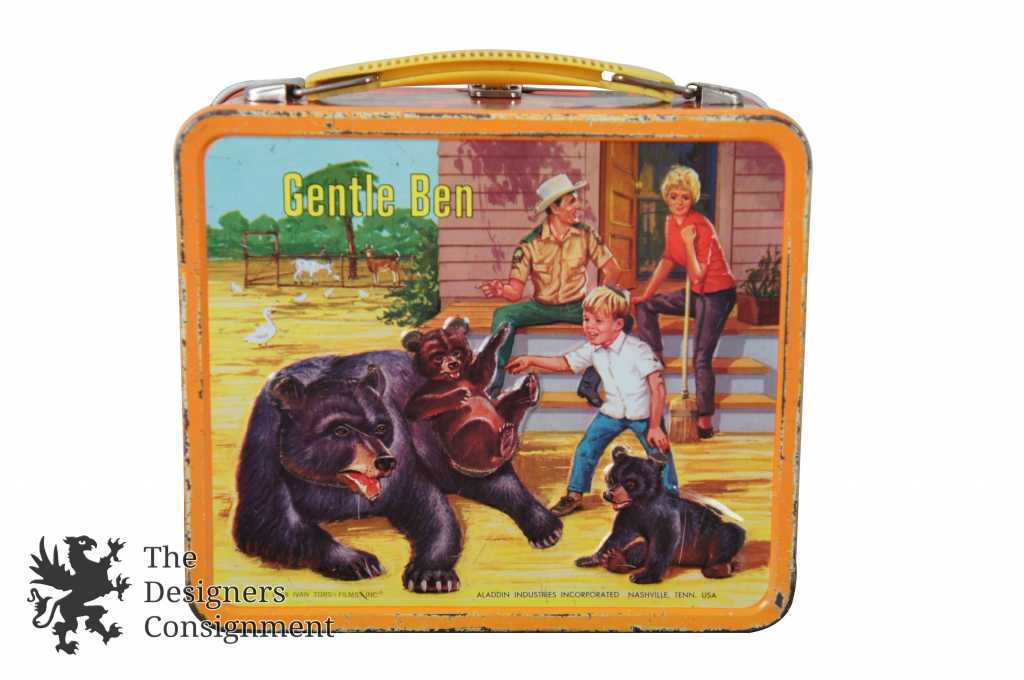 Vtg 1968 Gentle Ben Tin Lunch Box Ivan Tors Films Aladdin Industries 