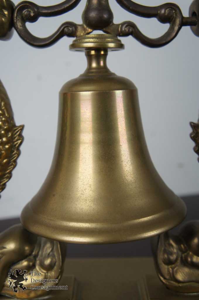 Solid Brass Nautical Navy Bell Submarine Officer Ship Captain Dolphins  Maritime at 1stDibs