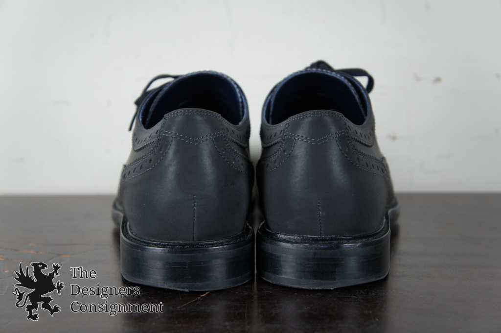 Cole Haan Cooper Square Wingtip Reflective Black Leather Oxford