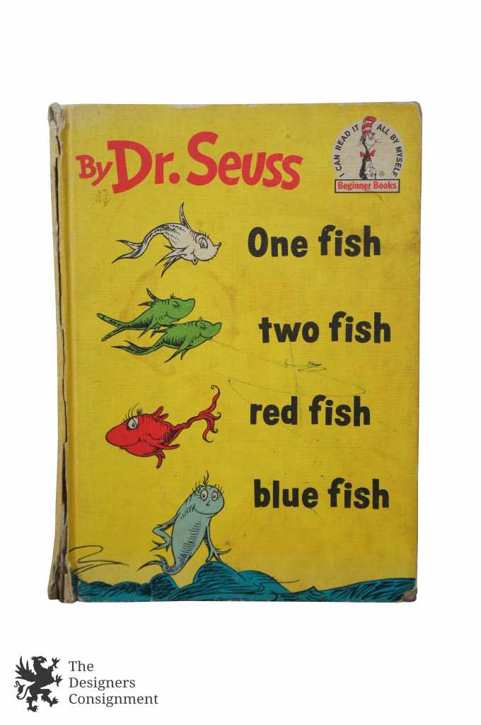 Dr. Seuss One Fish Two Fish Red Blue - 1960 First Edition Book