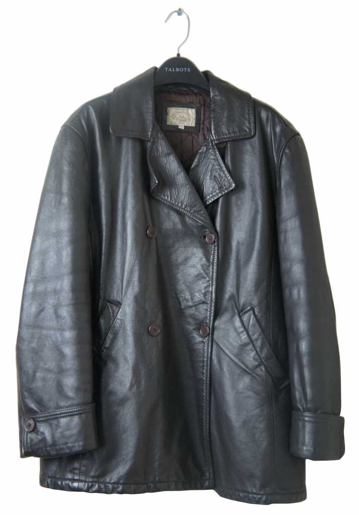 speelgoed lamp consumptie Vintage Giorgio Armani Jeans Brown Leather Jacket Coat Made in Italy