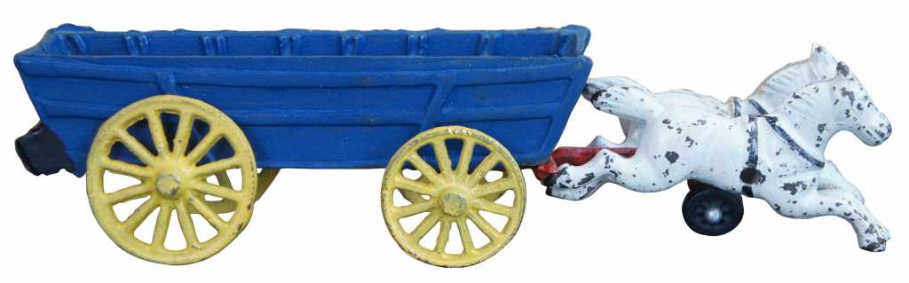 conestoga wagon with horses