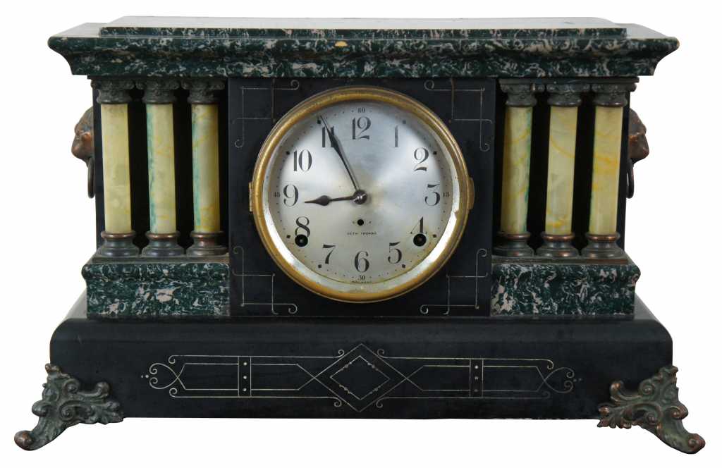 Antique Seth Thomas sale Mantel Clock Green Adamantine