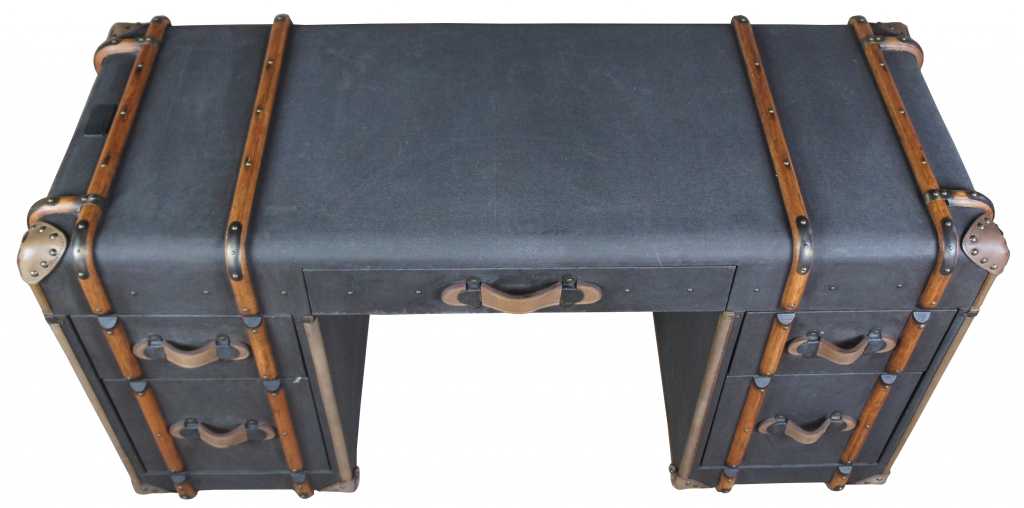 Richards' Trunk Coffee Table - Charcoal Canvas