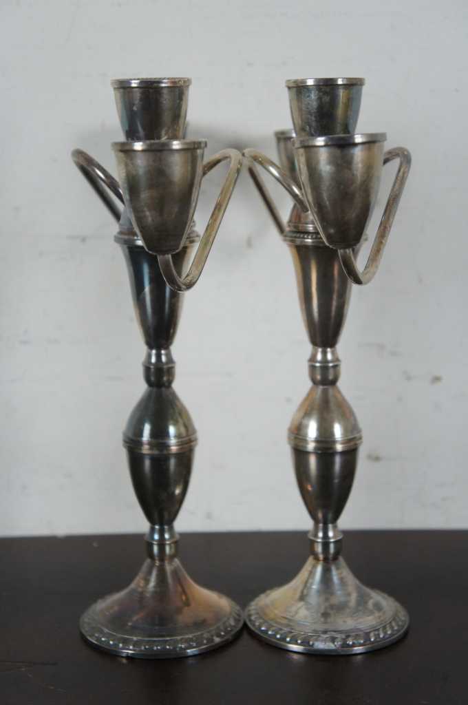 Vintage Duchin Creation Weighted Sterling Silver Candle Candelabra Candlestick