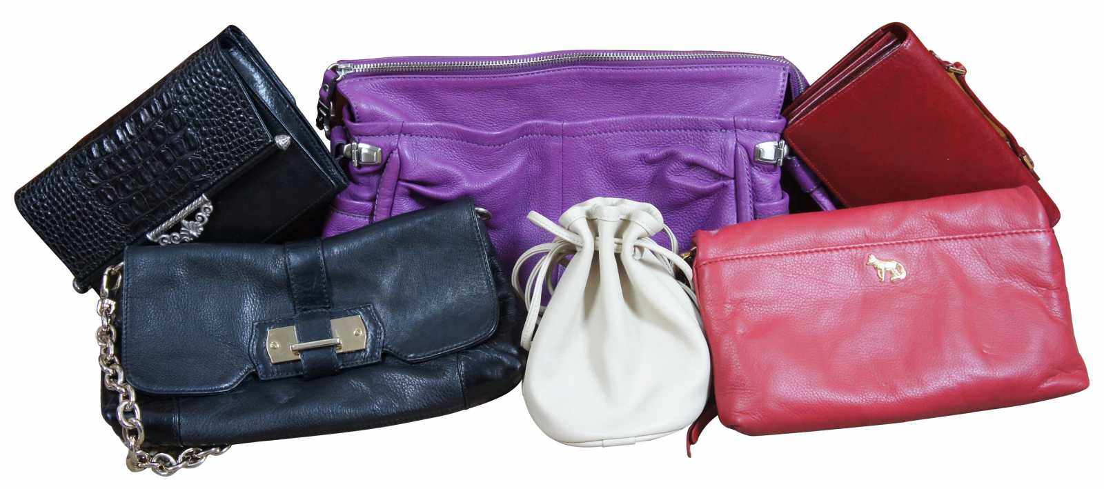 Emma Fox | Bags | Emmafox Leather Suede Large Shoulder Bag | Poshmark