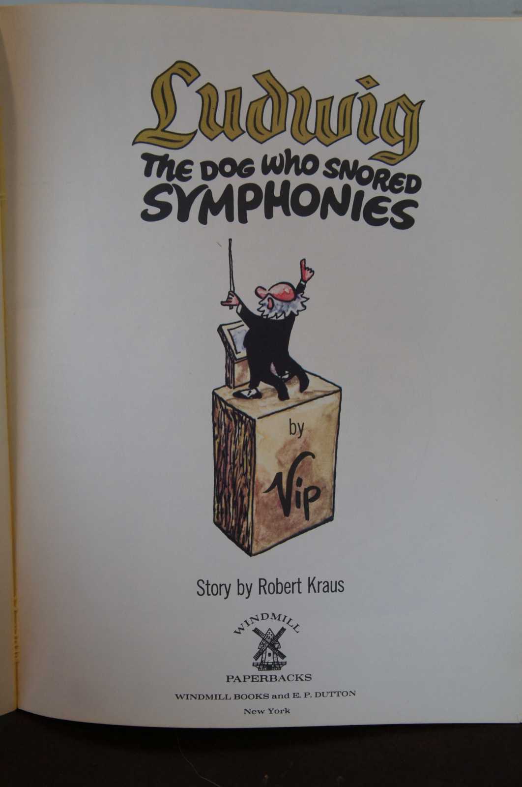 Ludwig The Dog Who Snored Symphonies Kraus Vip PB 1971   Dsc00925 