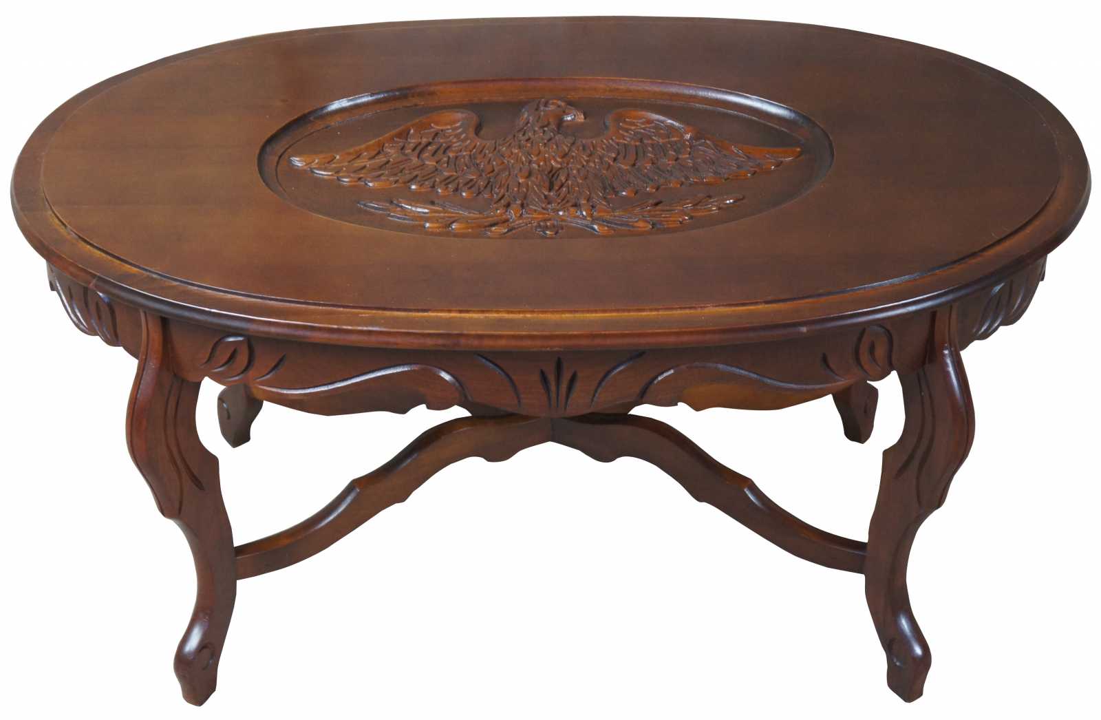 antique eagle carved coffee table