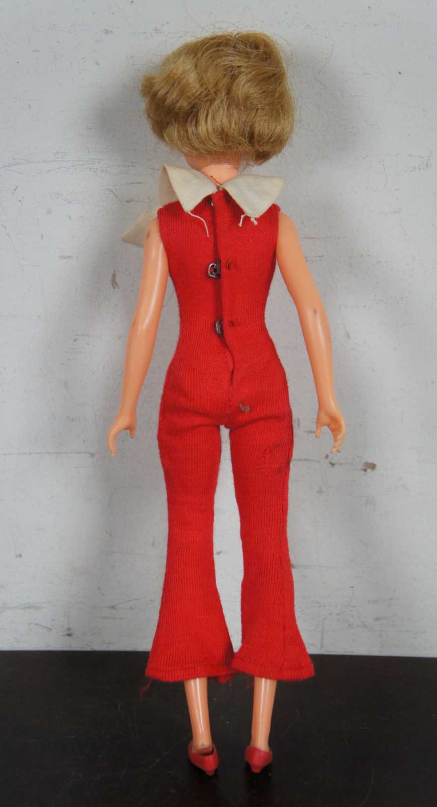 Ideal Doll 1965 Pos'n Grown Up Tammy Telephone Booth Red Jumpsuit