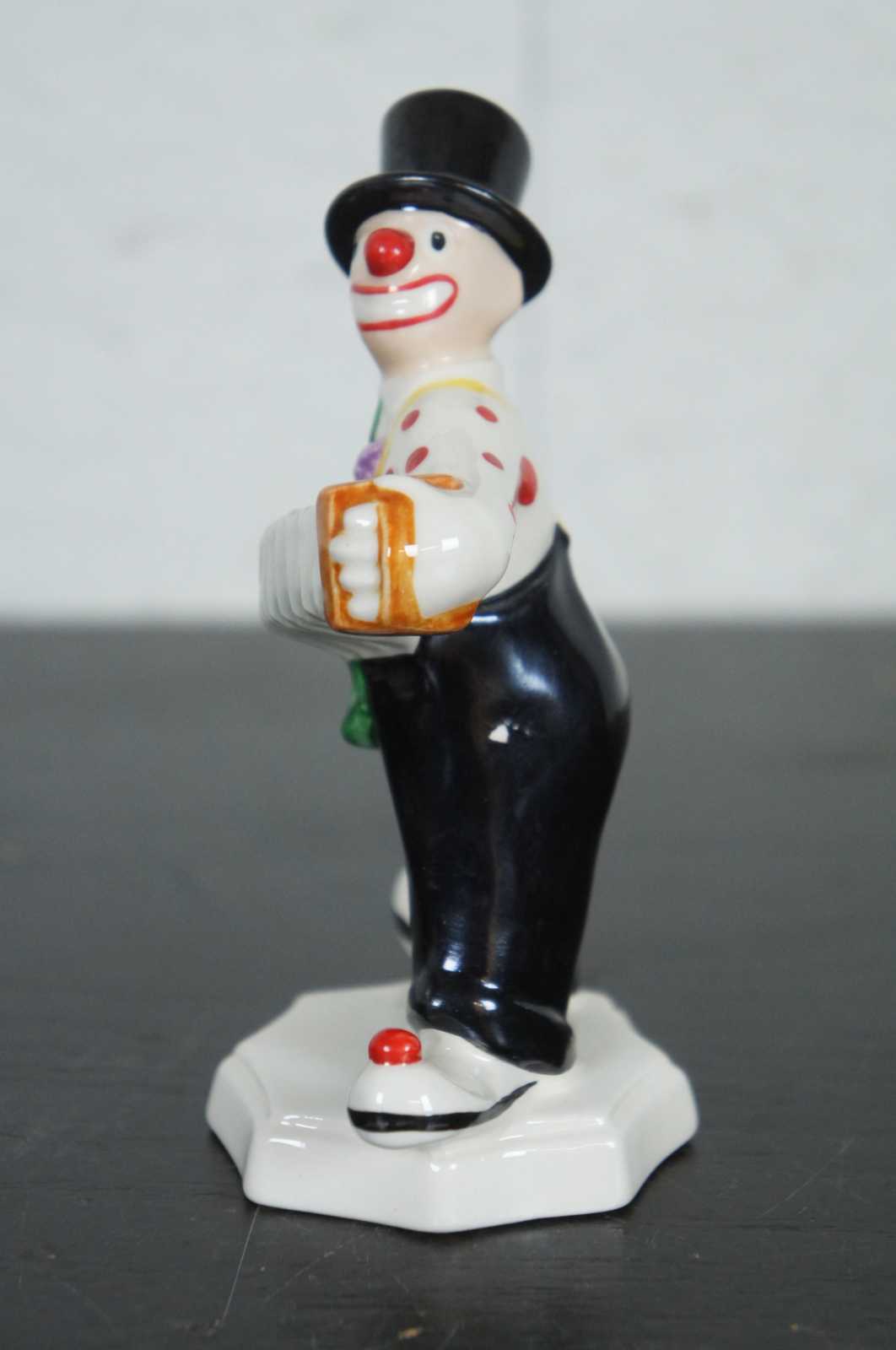 Goebel Porcelain Clown with Accordion Figurine