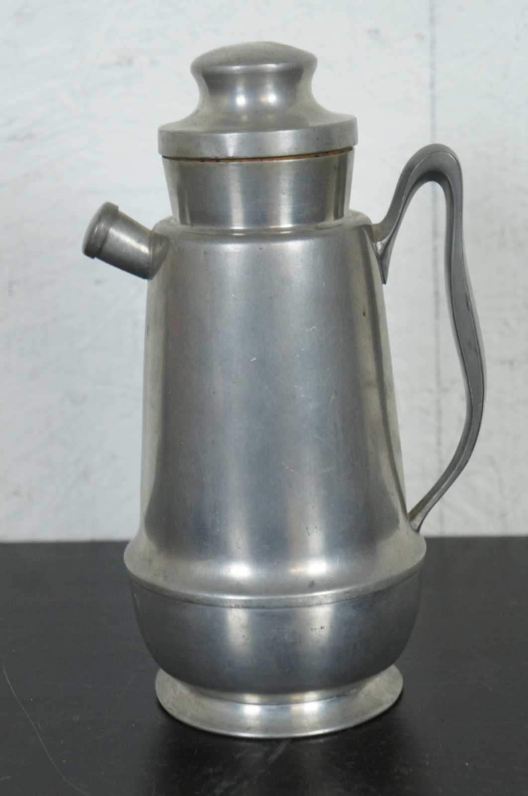 Ray Silver Co Pewter 127 Lidded Cocktail Pitcher Shaker Barware Coffee ...