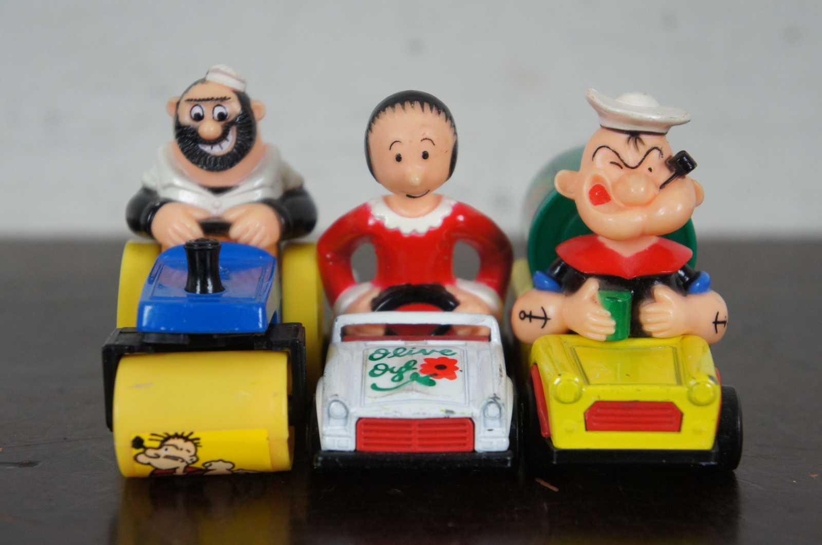 3 1980 Matchbox Lesney Character Series Popeye Bluto Olive