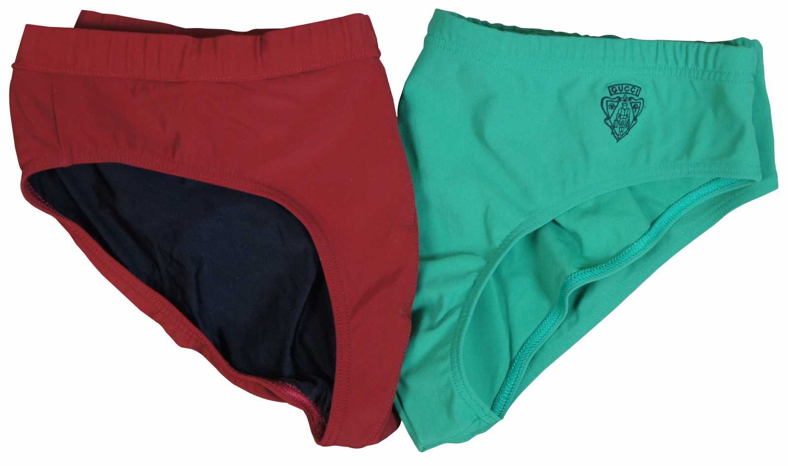 ude af drift Hvad Stå på ski 2 Gucci Mens Swimwear Swim Briefs Bikini Cut Speedos Medium Large Red Green