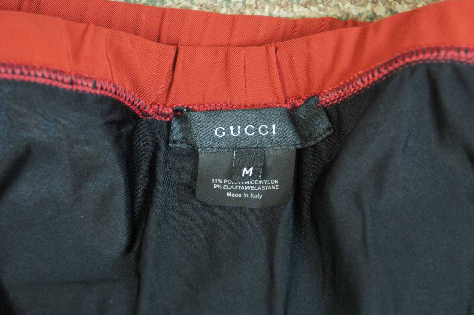 2 Gucci Mens Swimwear Swim Briefs Bikini Cut Speedos Medium Large Red Green