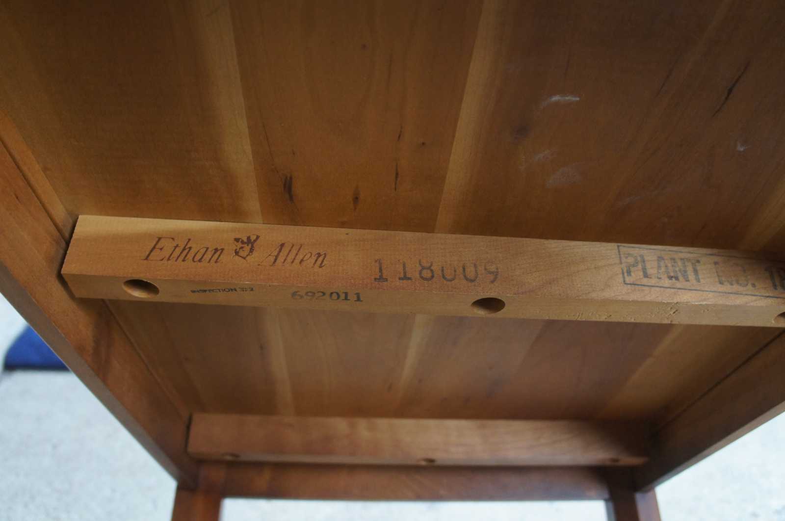 Vintage Ethan Allen Cherry Court Butlers Tray Table Coffee Tea 118009