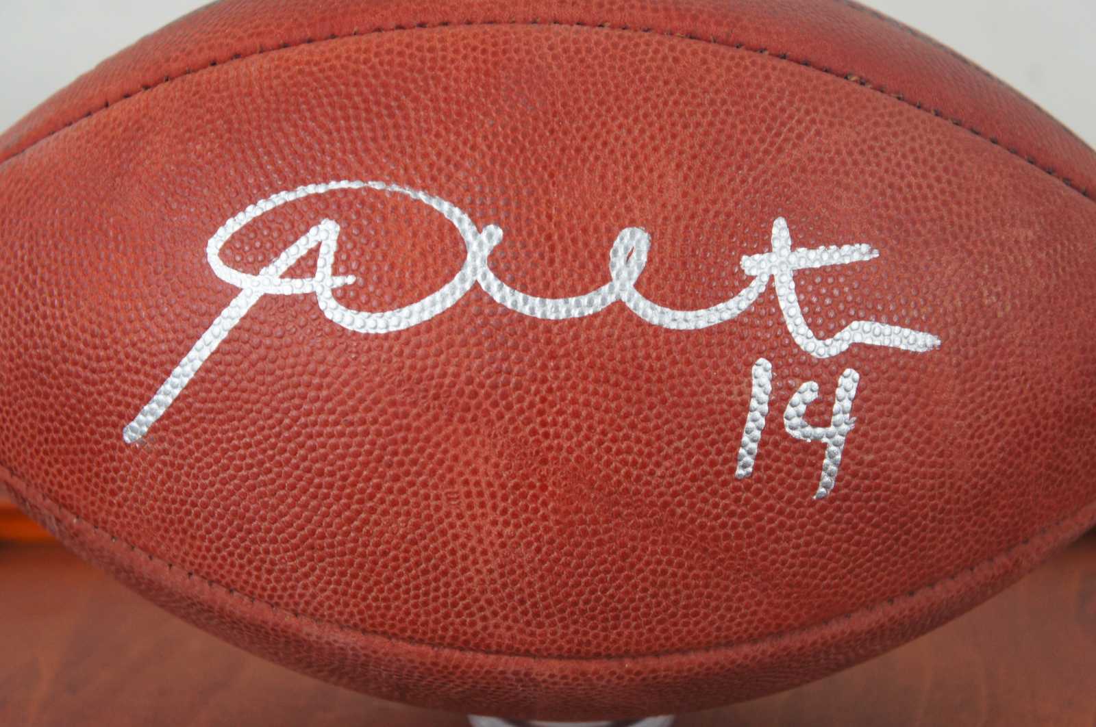 Andy Dalton 14 Autographed Football Cincinnati Bengals Bears