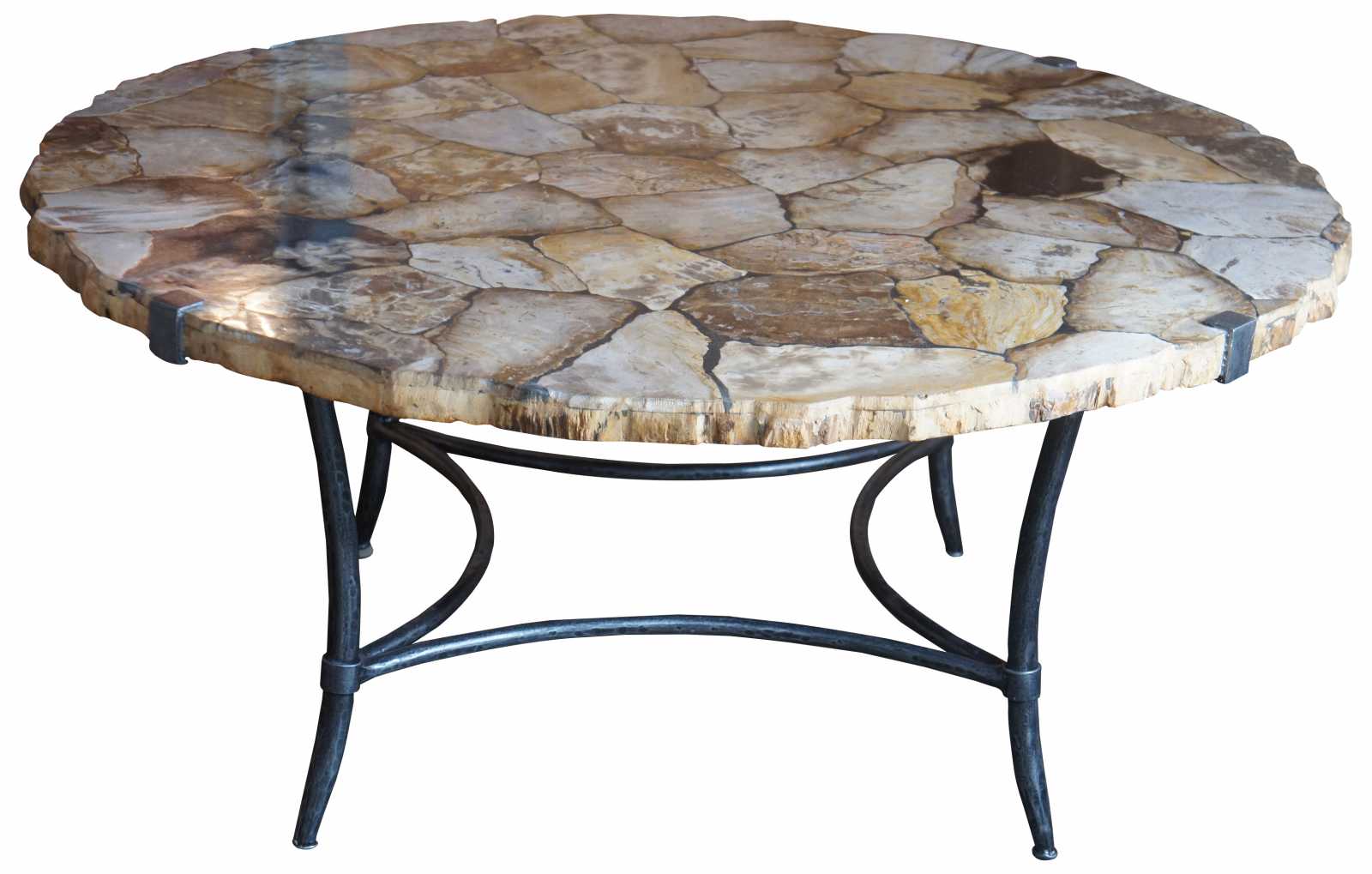 arhaus petrified wood table