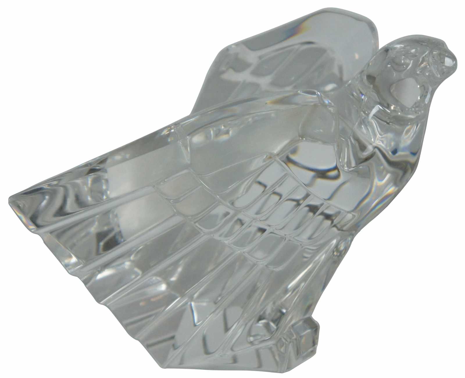 1970s Vintage Steuben Art Glass American Eagle Figurine Donald