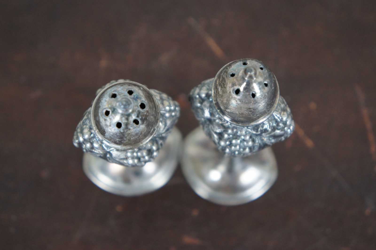 Vintage Silver Plated Salt and Pepper Shakers-made in 