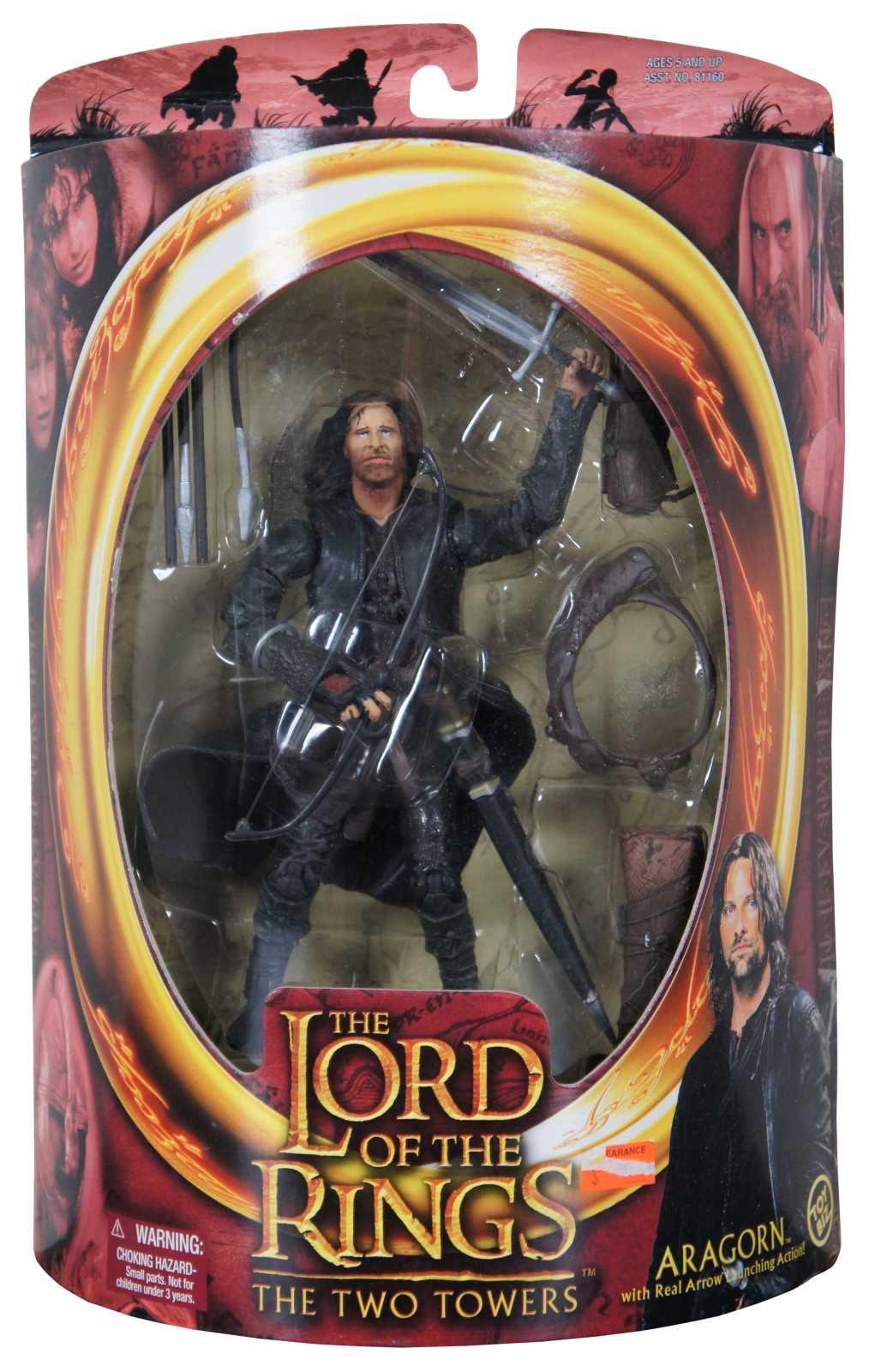 6 Lord of the Rings Two Towers Action Figures Toy Biz 2002 NIB