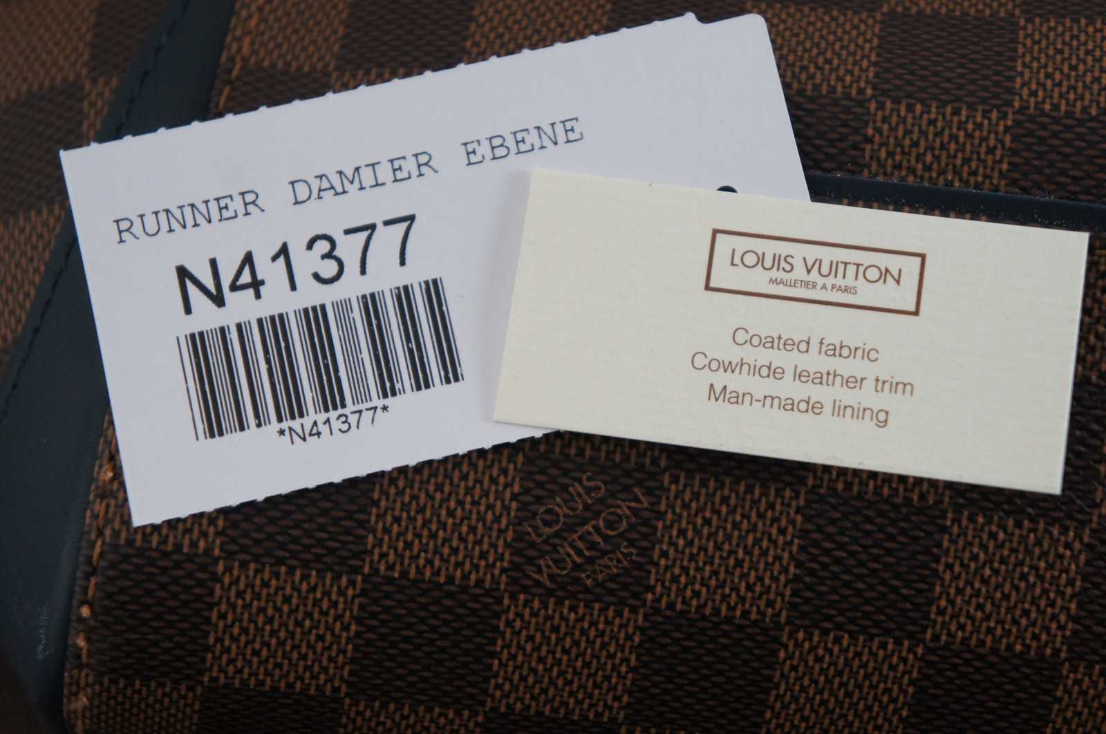 Louis Vuitton Runner Backpack Damier Ebene Canvas