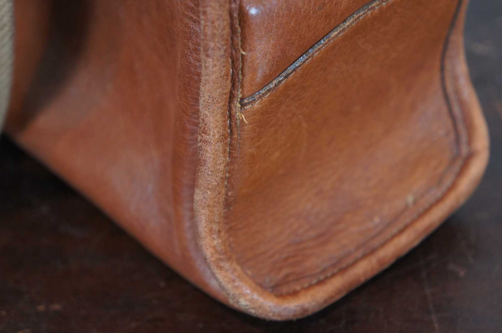 Gearpack No. 4, Vintage Black Leather Crossbody Bag