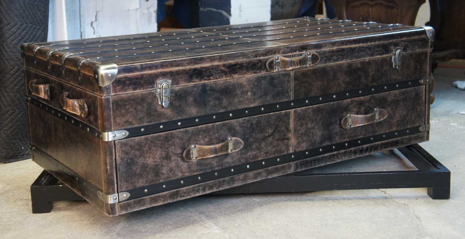 Convertible steamer trunk/dresser from 1890  Steampunk furniture,  Antiques, Campaign furniture