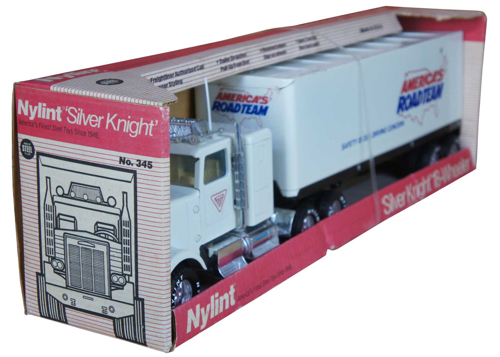 Nylint Silver Knight 18 Wheeler Toy Tractor Trailer Semi Truck Orig Box ...