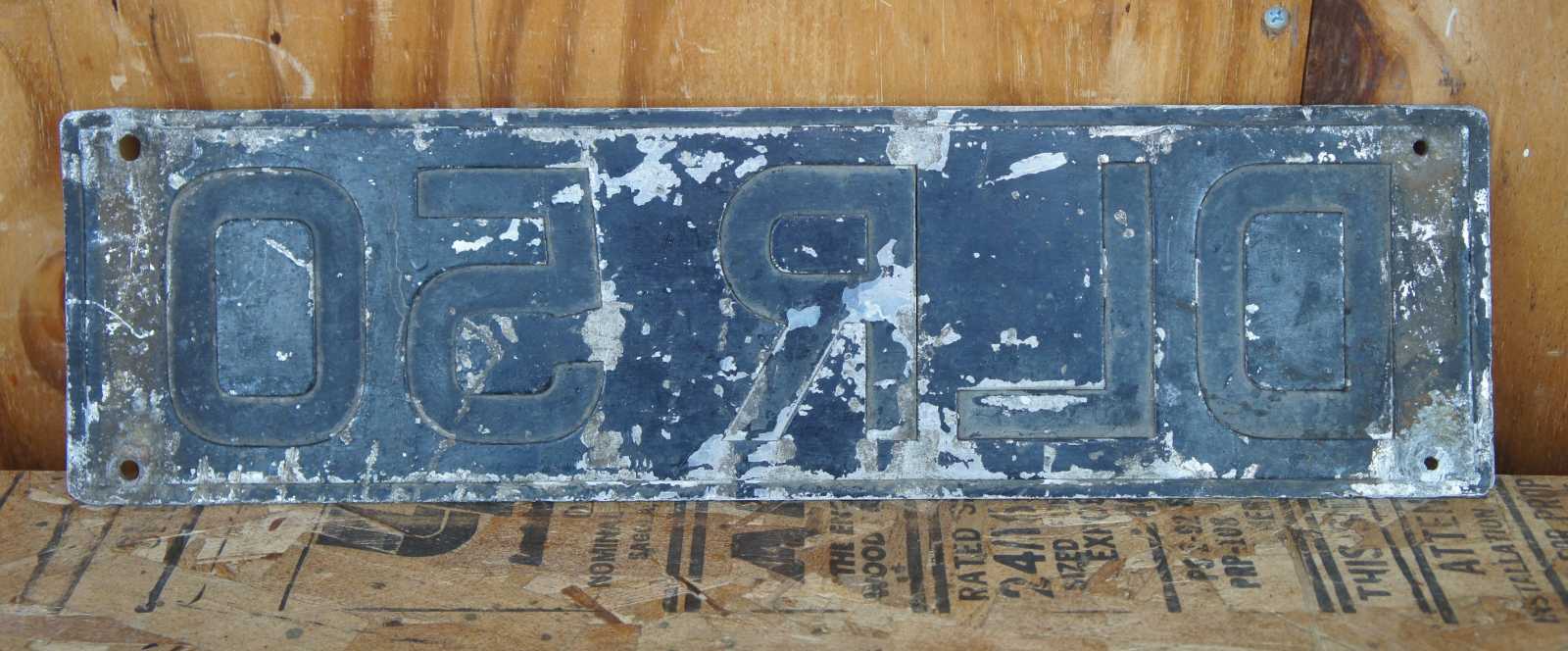 Rare Antique European Dealer License Plate Car Truck Tag DLR 50