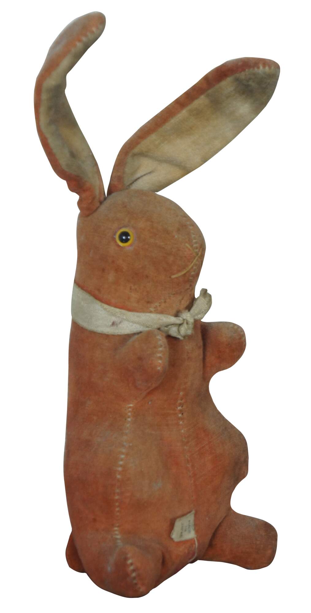 Antique Primitive Japanese Velveteen Rabbit Easter Bunny Stuffed Animal 9