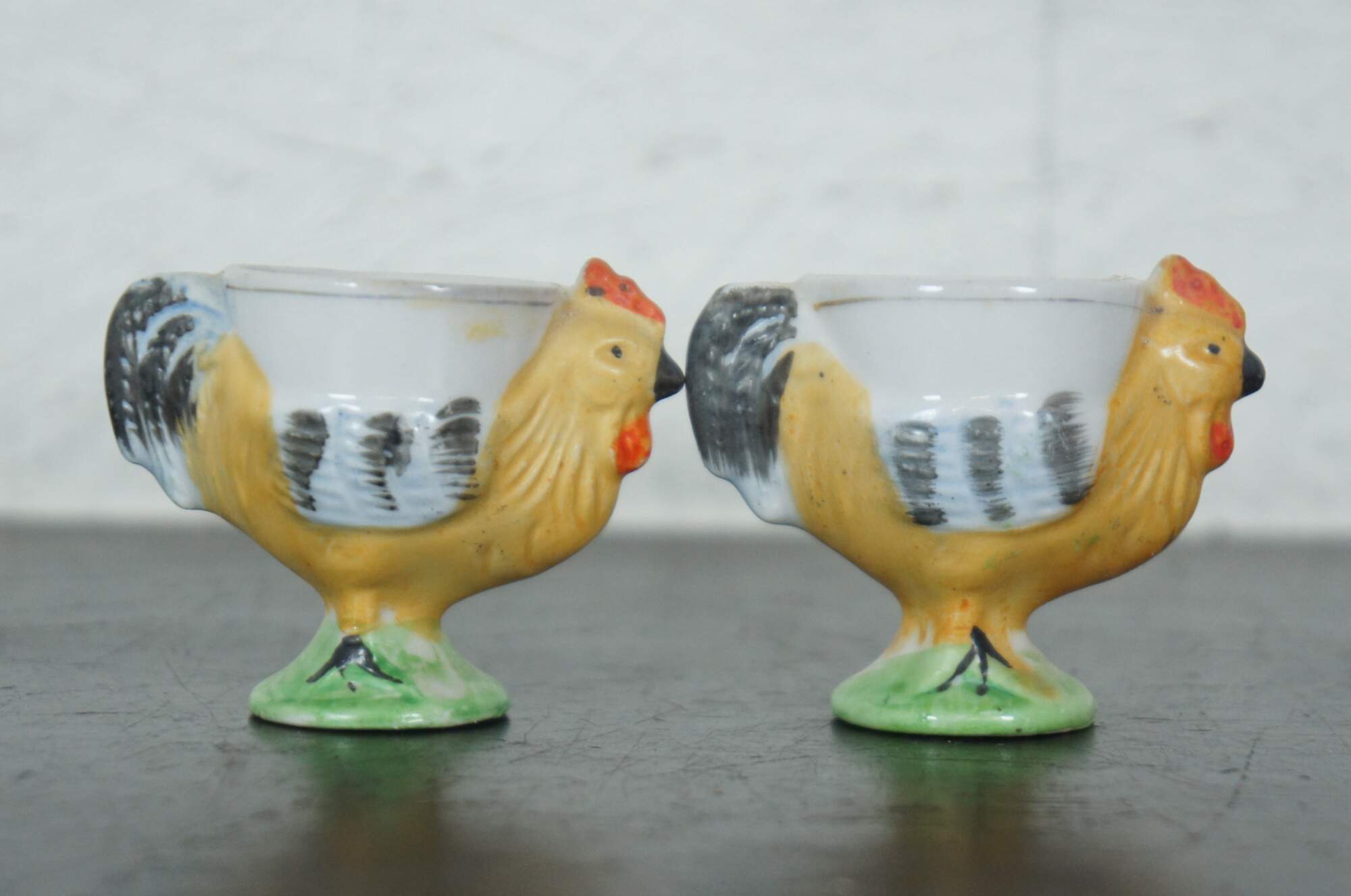 Vintage Ceramic Chicken Shaped Egg Cup, Made in Japan, Animal