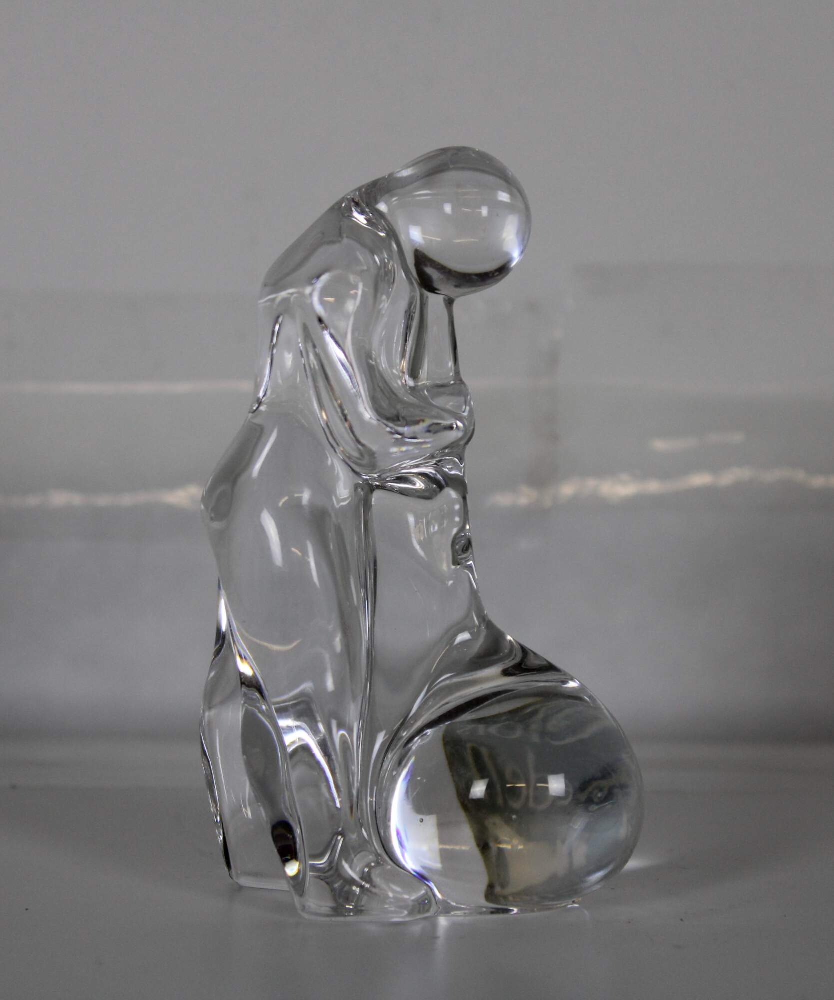 Vintage Orrefors Sweden Glass Blower Crystal Figurine