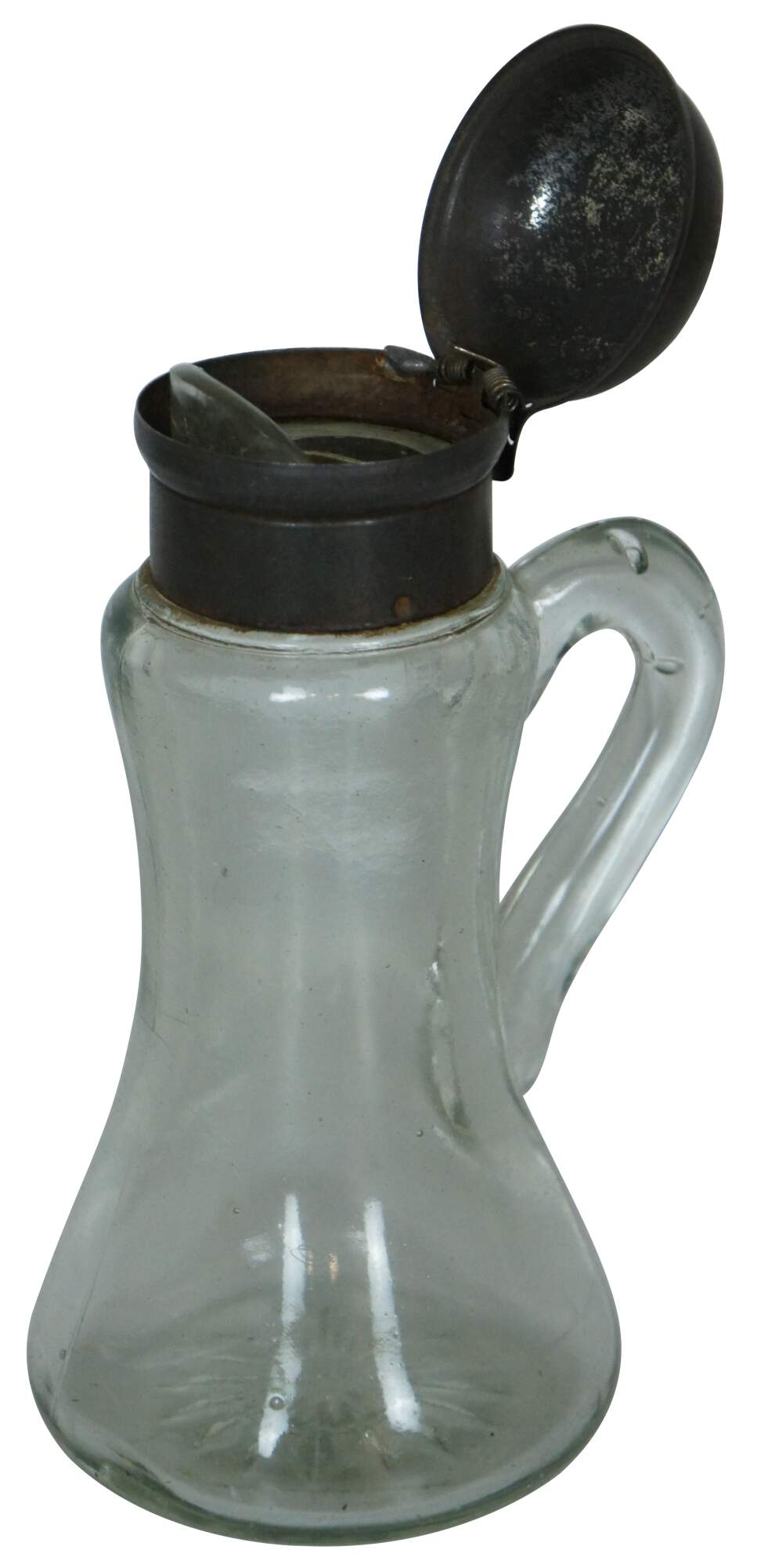 Vintage EAPG Glass Pitcher Ewer Decanter Pressed Glass 