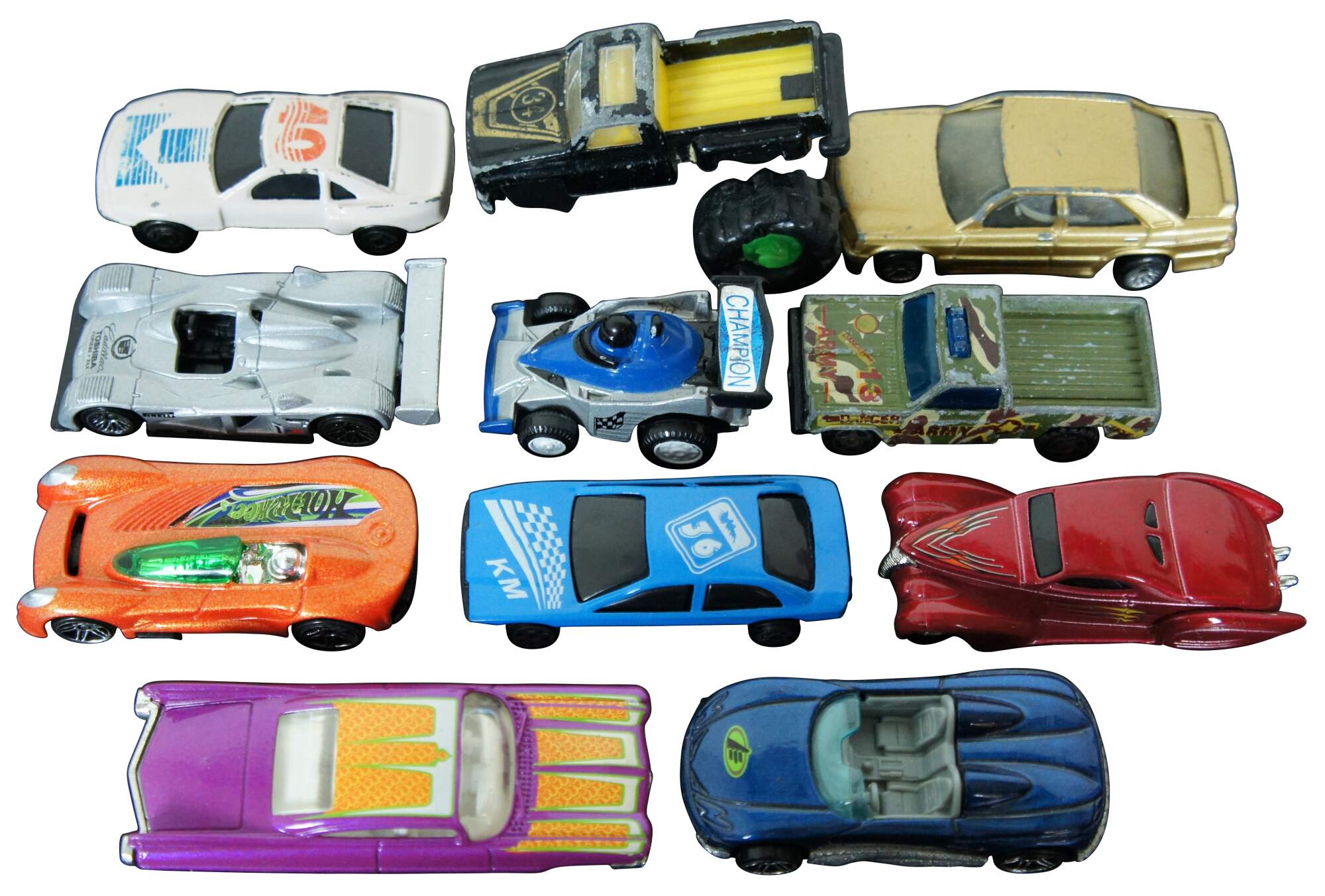 22 Vintage Assorted Matchbox & Hot Wheels Toy Cars Trucks Cadillac