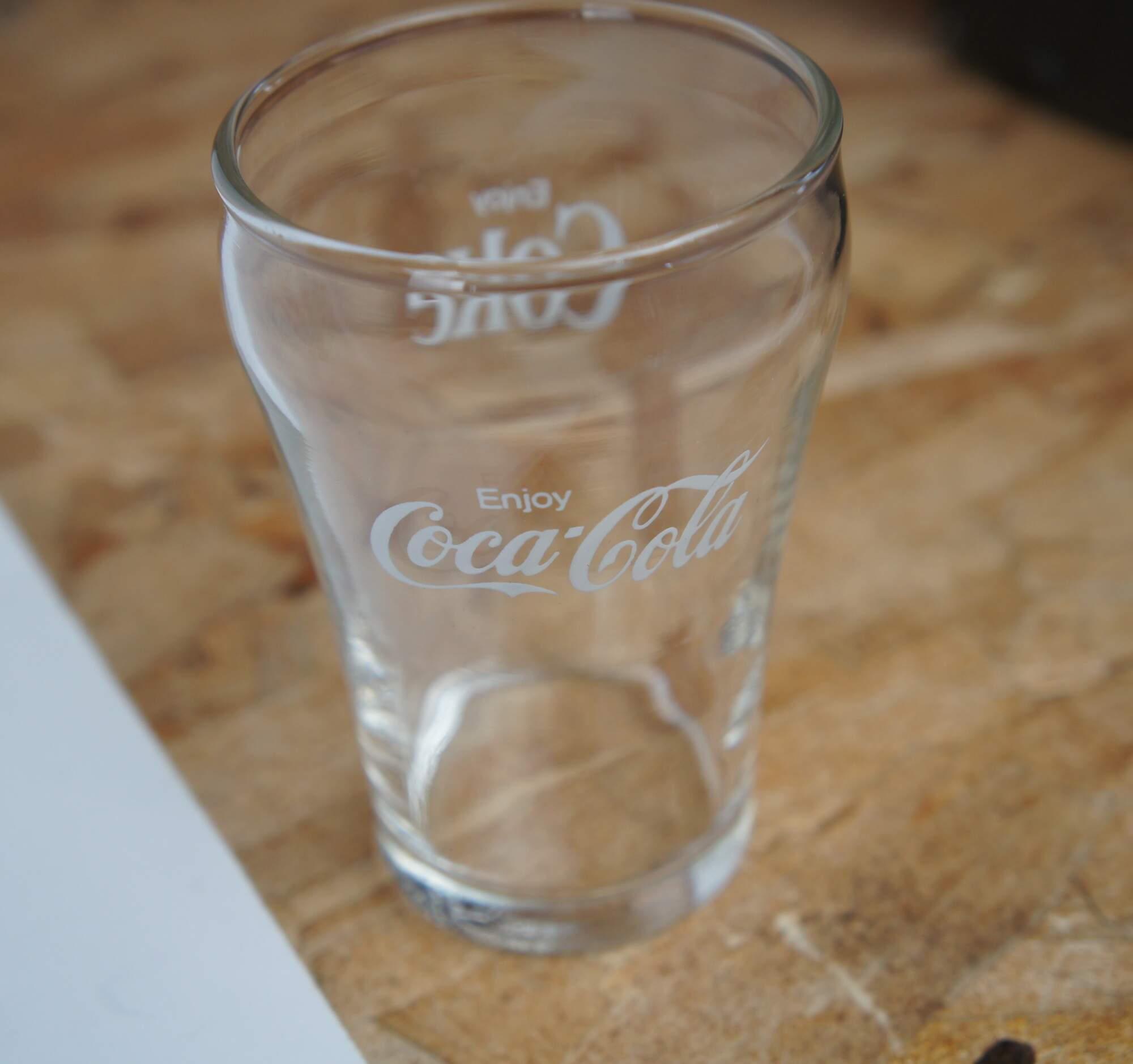 5) 1950's to 1960's DRINK Coca'Cola/ENJOY Coca'Cola Logo Fountain Glasses ~  H T White Star Libbey