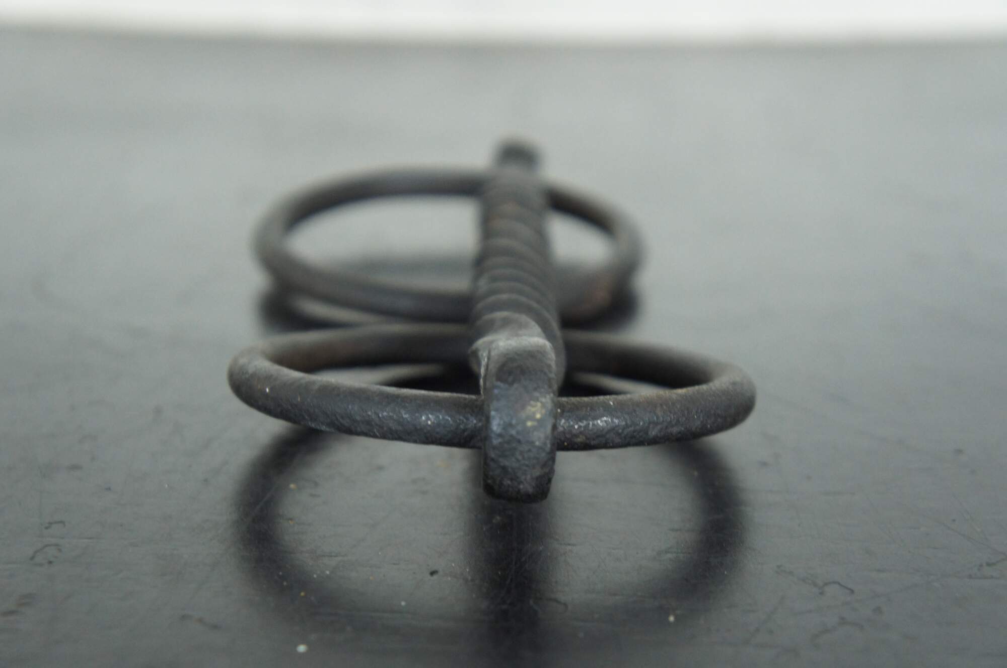 Antique Iron Loose Ring Twisted Corkscrew Snaffle Horse Bit Equestrian