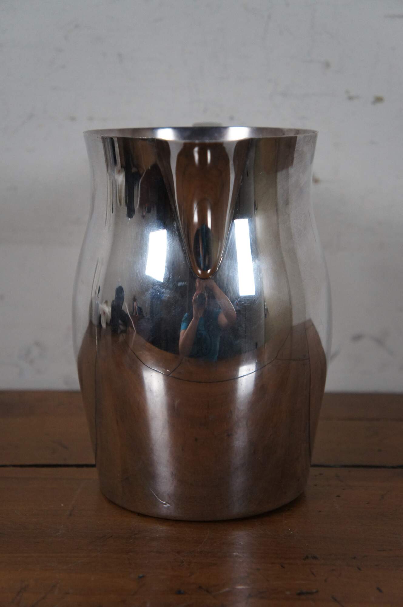 1963 Poole Silver Plate Early American Reproduction Pitcher Water Jug