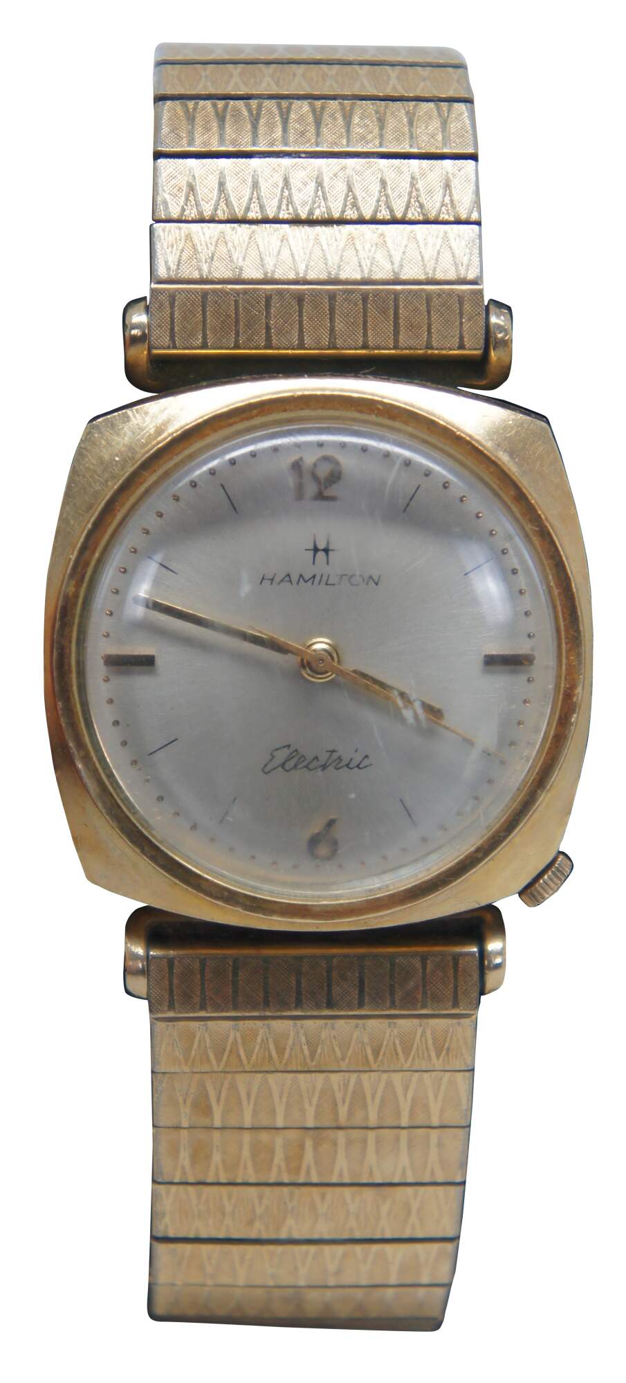 1960s Hamilton Gemini 10K Gold Filled Electric Wrist Watch MCM Retro