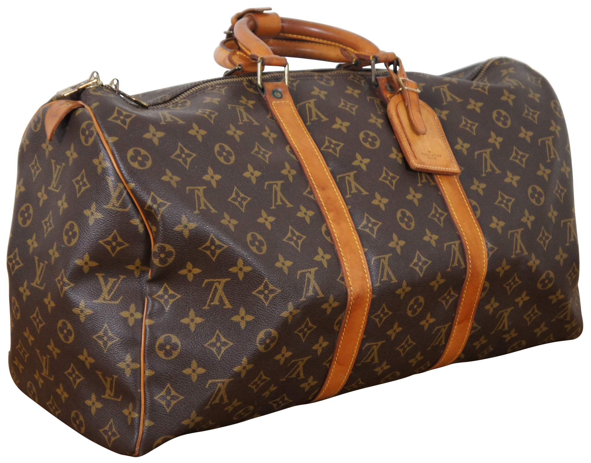 LOUIS VUITTON Monogram Keepall Bandouliere 45 Boston Bag