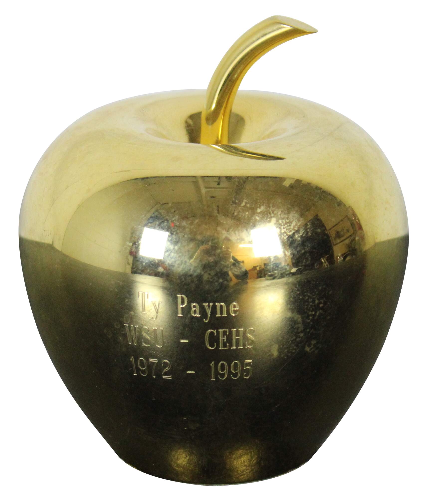 vintage brass apple