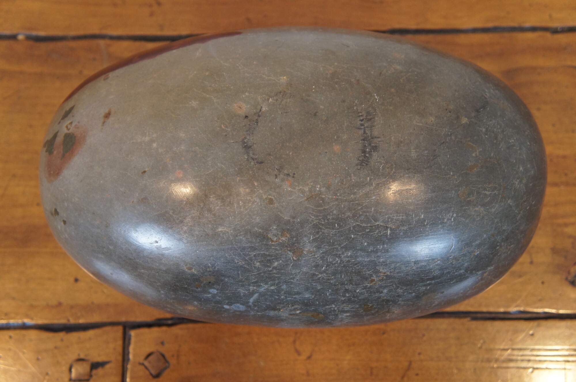 Large Heavy Shiva Lignam Fertility Banalinga Stone Brahmanda Egg 14